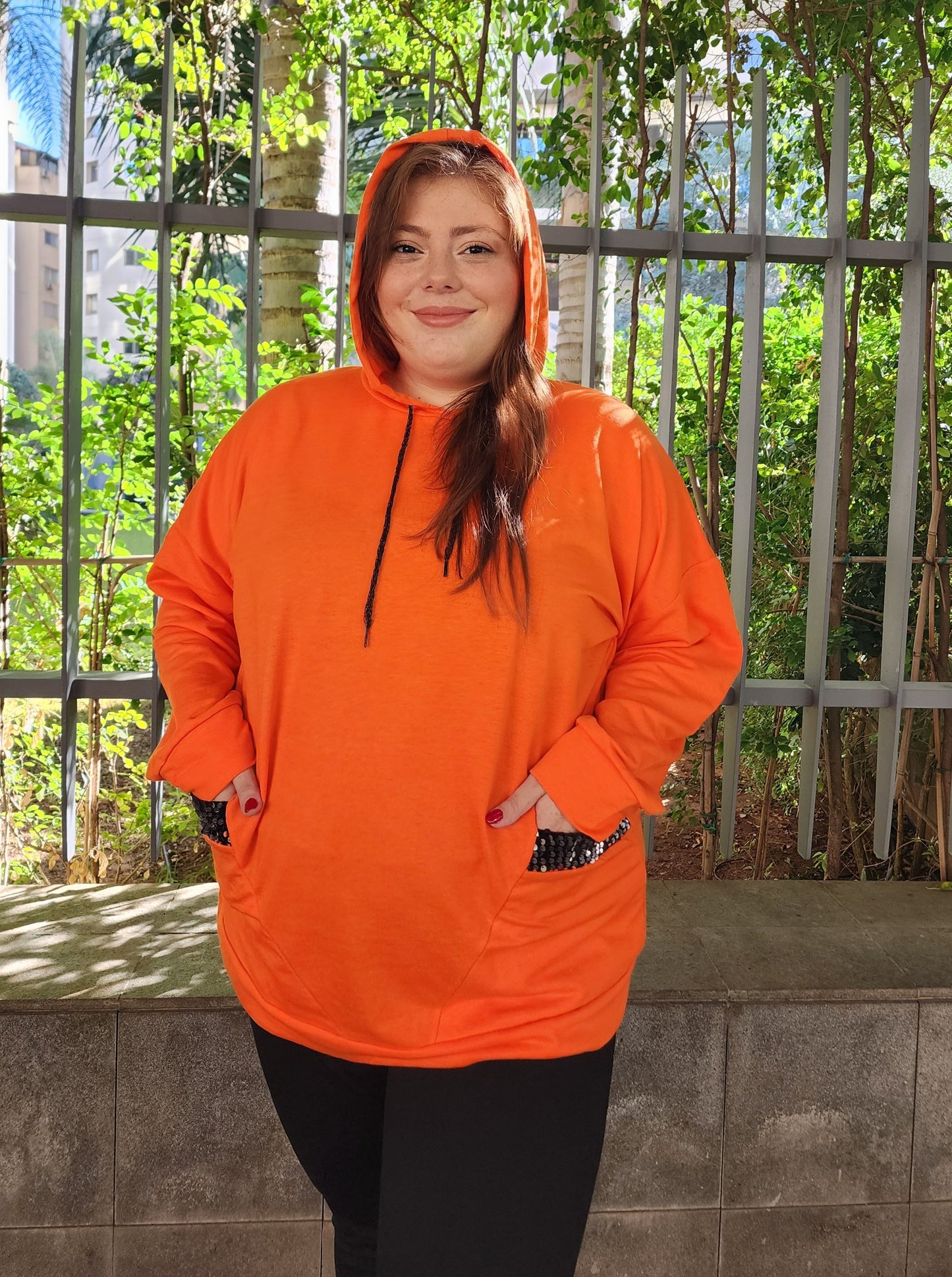 Orange Hoodie